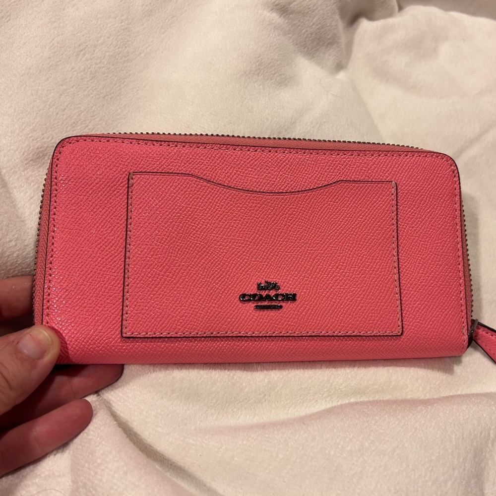 Coach zip around wallet